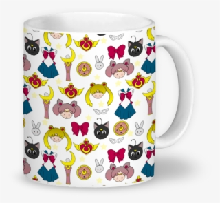 Caneca Sailor Moon Pattern De Tatiana Gomesna - Coffee Cup #6203651