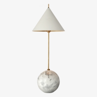 Cleo Orb Base Accent Lamp In Antique-burnished B - Visual Comfort Kw3118ab/wht Kelly Wearstler Cleo 21 #6205194