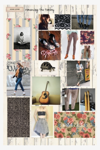 Large Mood Boards-02 - Poster: Photography's Acoustic Guitar, 41x41cm. #6206440