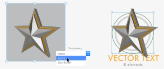 Mix Vectors And 3d Elements To Create Artwork In A - Make 3d Star In Illustrator #6206822