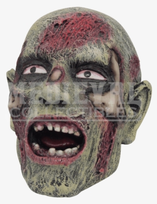 Groaning Zombie Head - Zombie Head Png #6207274