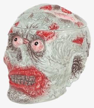 Zombie Head Cookie Jar - Pacific Giftware Zombie Head Halloween Ceramic Cookie #6207505