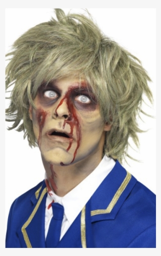 Zombie Wig - Smiffy's Men's Zombie Halloween Fancy Dress Wig #6207824