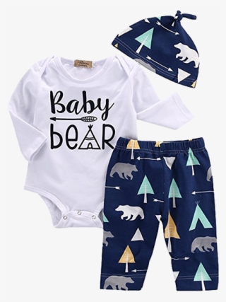 Quick View - Infant Baby 3pcs Outfits Long Sleeve Romper Tops +leggings #6209046
