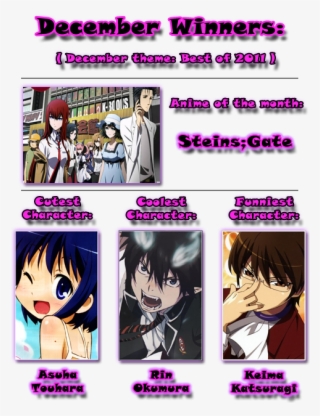 December Winners - - Steins Gate Anime #6211815
