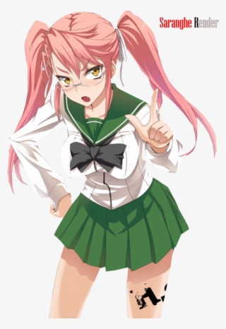 Top 5 Des Gens Les Plus Agaçants - Highschool Of The Dead Pink Hair Girl #6211902