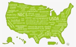 “certified Organic” Farming Is A Labelling Term For - Us Map Background #6213705