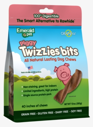 Emerald Pet Grain Free Piggy Twizzies Bits Dog Treats #6214274