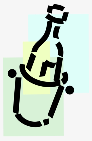 Vector Illustration Of Champagne Carbonated Sparkling - Illustration #6214716