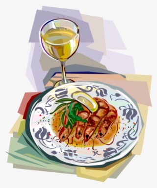 Vector Illustration Of Langostino Prawn Shrimp Seafood - Fast Food #6214769