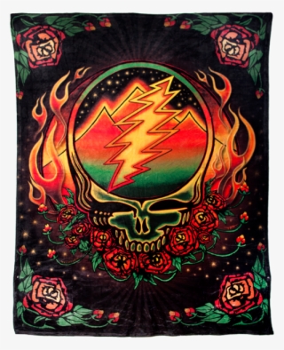 Fleece Blanket With A Grateful Dead Steal Your Face - Steal Your Face #6215777