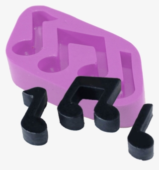 Forma De Silicone Notas Musicais 3 Cavidades - Music #6216276