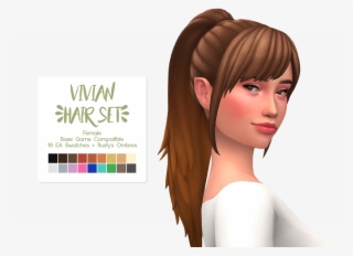 Sims 3 Website - Vivian Hair Sims 4 #6218388