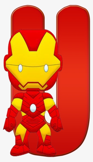 Superheroes Clipart Ironman Symbol - Letra U De Ironman #6218930