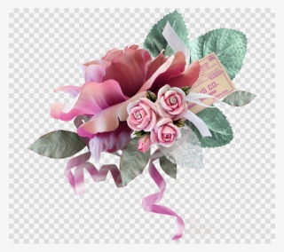 Flower Vintage No Background Clipart Garden Roses Floral - Gambar Bunga Tanpa Background #6219162
