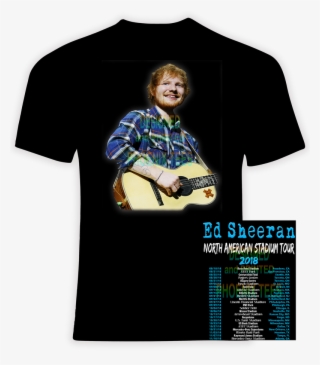 Ed Sheeran 2018 North American Stadium Concert T Shirt - Ed Sheeran For Easy Guitar #6219985