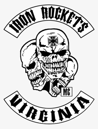 Blue Fireworks Clipart - Iron Rockets Mc Logo #6220897