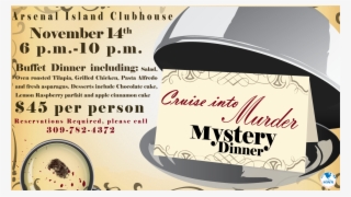 Murder Mystery Dinner - Murder Mystery Dinner Flyer #6221932