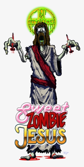 Sweet Zombie Jesus - Humor Slouchy V-neck Sweet Zombie Jesus #6222081