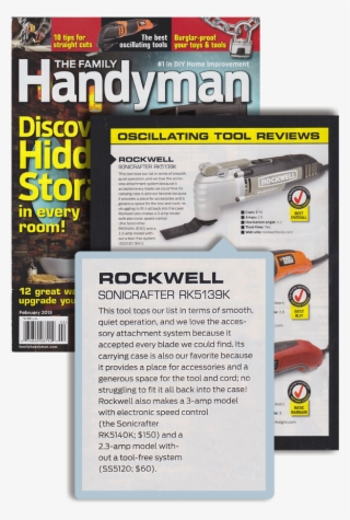 12 Rockwell Sonicrafter The Famly Handyman - Family Handyman #6222399