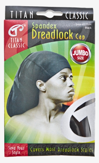 Titan Classic Spandex Dreadlock Cap Hat - Black (22142) #6223816