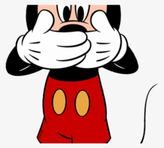 Ok Clipart Mickey Mouse Hand - Cartoon Character Covering Mouth #6226657