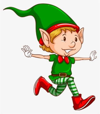 Personnage De Noël, Lutin Png - Lutin Noel Dessin Couleur #6228241