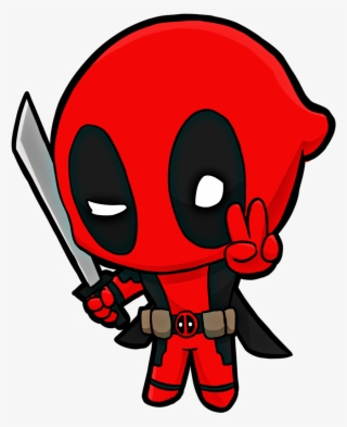 Deadpool Clipart Animated - Deadpool Chibi Png #6231187