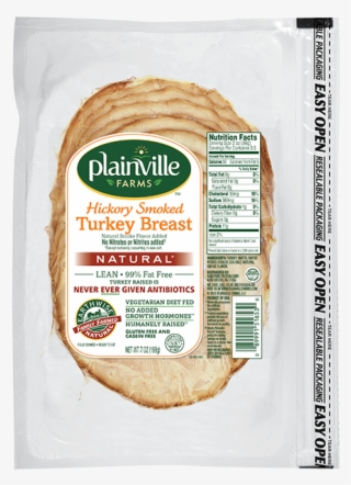 Natural* Pre-sliced Hickory Smoked Turkey Breast - Plainville Farms Turkey, Ground, 94% Lean/6% Fat - #6231796