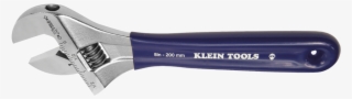 Png D5098 - Klein Tools - Adj. Wrench, Extra-wide Jaw, 8" #6232277