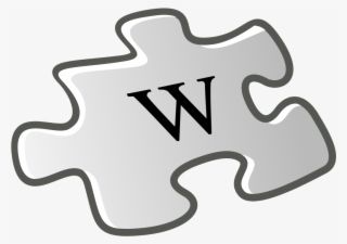 Clip Freeuse Stock File Wiki Letter W Wikipedia Filewiki - Wikipedia Logo W #6233559