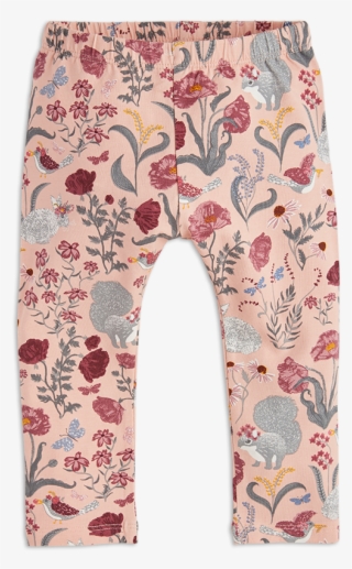 Leggings With Flower Pattern Pink #6234309