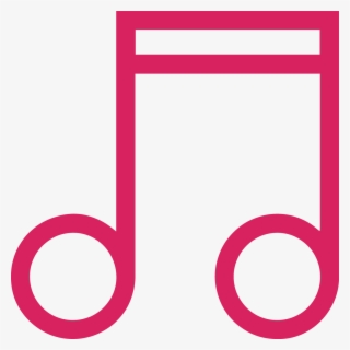 Más De 300 Estudiantes En 8 Años - Notas Musicales Png Color Coral #6235105