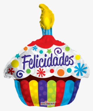 Globo 18″ Felicidades - 18" Felicidades Cupcake Balloon - Mylar Balloons Foil #6238232