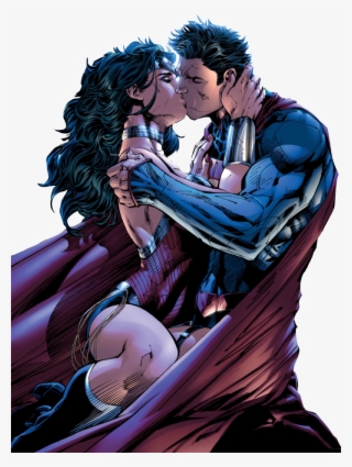Superman Wonder Woman Kiss Render By Bobhertley - Superman E Wonder Woman #6239064