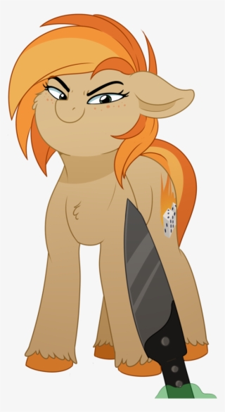 Php61, Colored Sketch, Earth Pony, Female, Knife, Knife - Artist #6239467