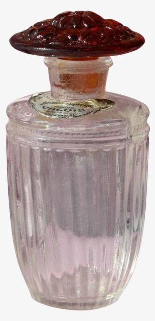 French Perfume Bottle Valois Flowered Top Commercial #6243052