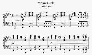 Mean Girls Musical Opening Sheet Music For Piano Download - Mean Girls Piano #6244432