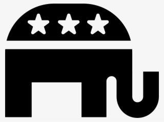 Png File Svg - Republican Logo Black And White #6245209