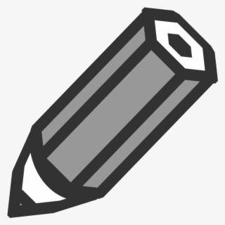 Clipart - Pencil Icon - White And Black Pencil Transparent Background #6245865