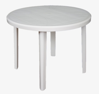 Zeus Round Table 92cm - Table Ronde De Jardin Zeus - Blanc - Ø 90 X 72 Cm #6246374