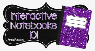 Purple Clipart Notebook - Interactive Notebook Logo #6248556