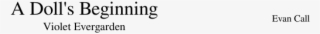 A Doll's Beginning Sheet Music For Flute, Violin, Piano, - 2018 #6250836