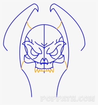 A Skull Tattoo Also Gives A Very Scary Look - Drawing #6252098