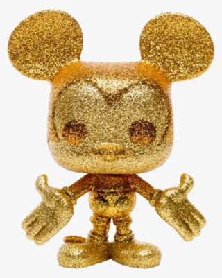 Mickey Mouse Gold Diamond Glitter Us Exclusive Pop #6252229