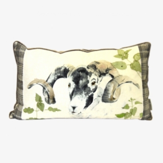 Watercolour Ram Cushion - Kilburn & Scott Ram Watercolour Cushion In Size #6252285