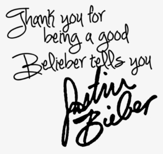 Autografo Justin Bieber Png #6253152