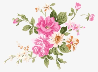 Hand Painted Flowers Beautiful Png - Pink Flower And Daisy Mug #6254592