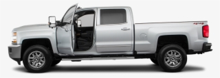 Driver's Side Profile With Drivers Side Door Open - 2018 Chevrolet Silverado 2500 Ltz Silver #6255738