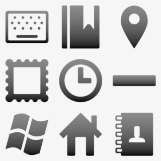 Black Ink Grunge Stamps Textures Icons Symbols Shapes #6257132